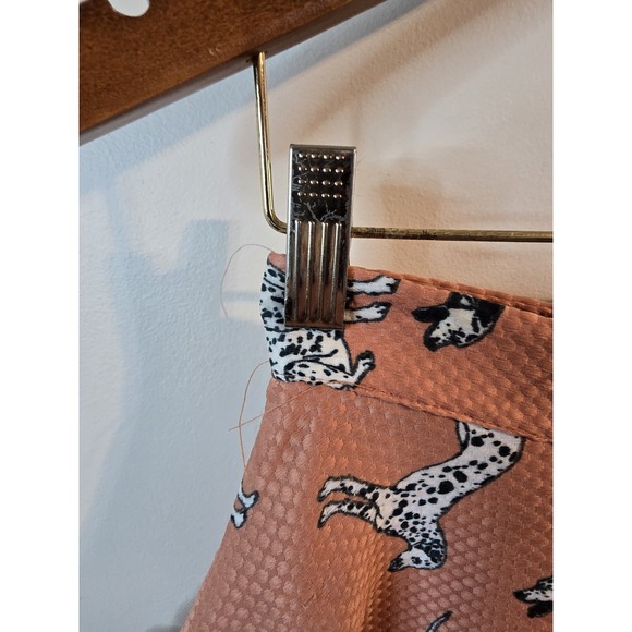 HUTCH‎ Anthropologie Sporty Dalmation Skirt Full A-Line Orange Red Size 2 - Picture 4 of 8